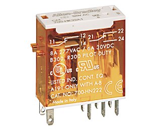 Bulletin 700-HK 细長(cháng)型通用(yòng)继電(diàn)器